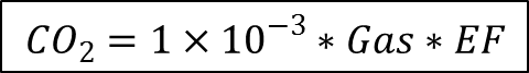 Equation C-1b: Annual CO2 Mass Emissions from Natural Gas Combustion for Tier 1 - mmBtu